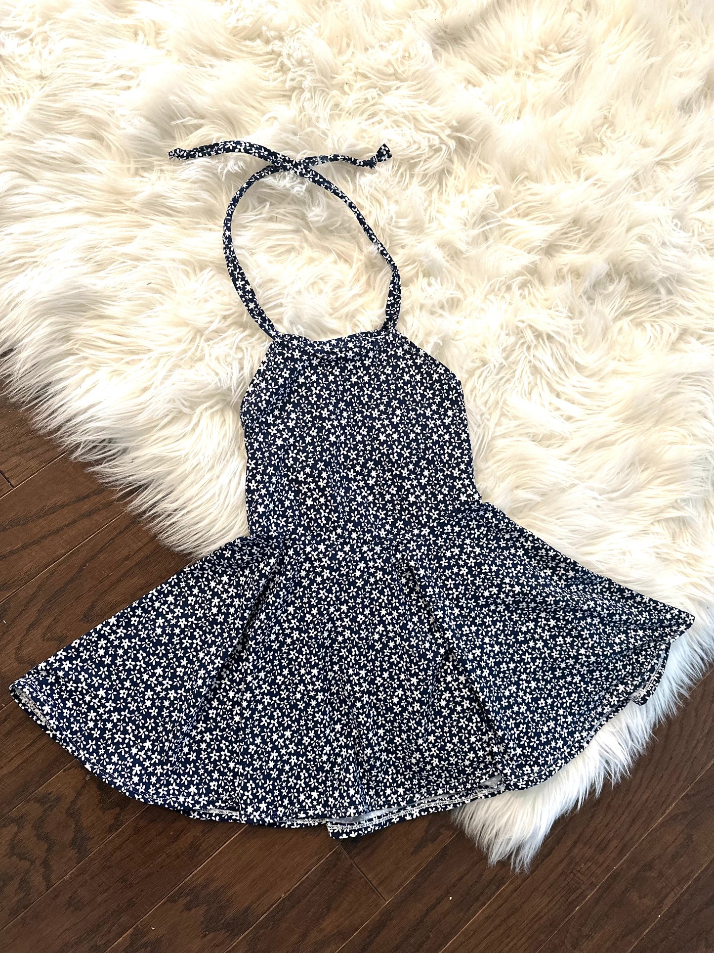 Flower child halter dress