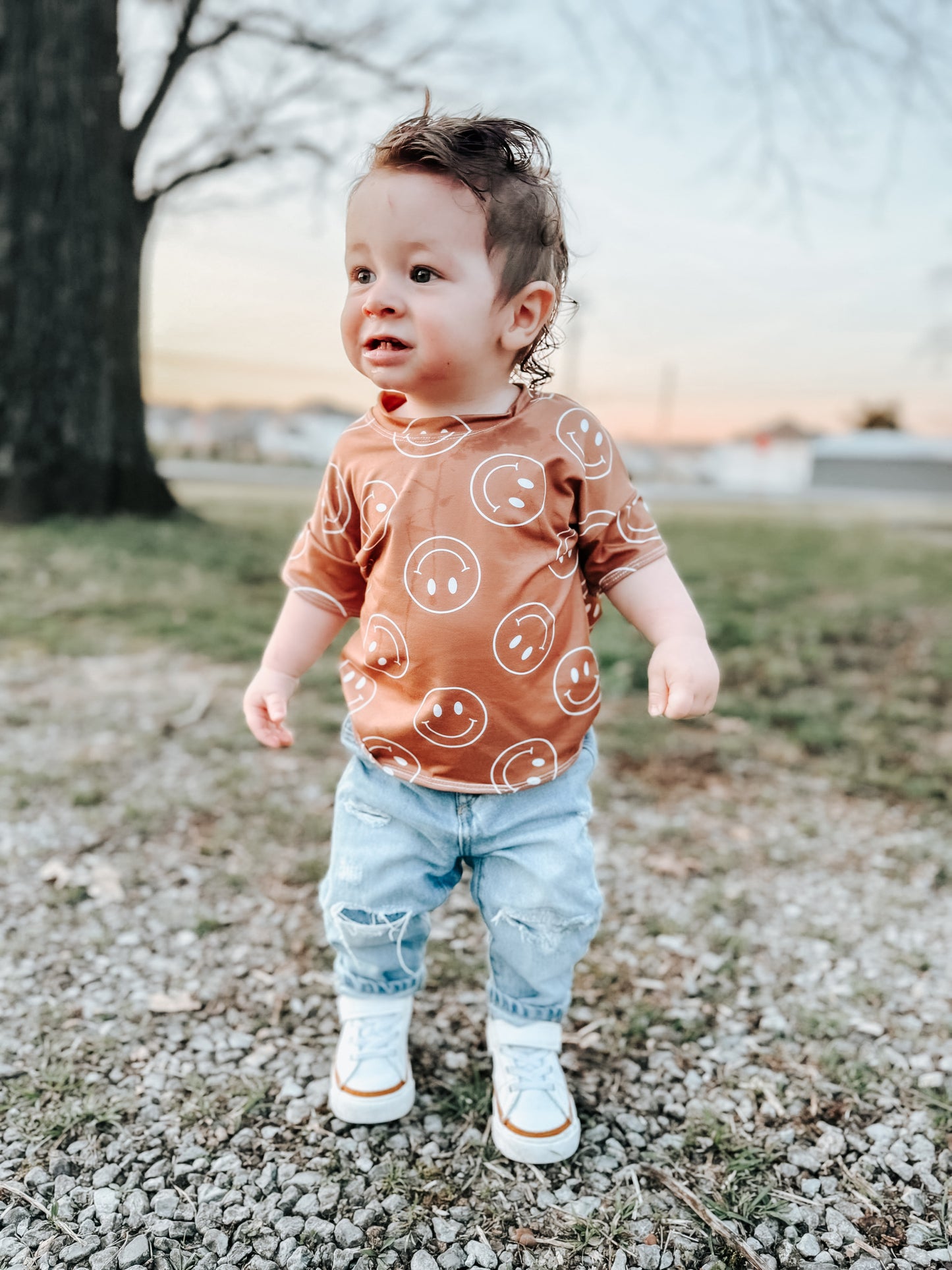 Smiley lounge tee